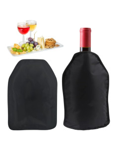 Manga Enfriadora de Vino Icepac 750ml Color Negro