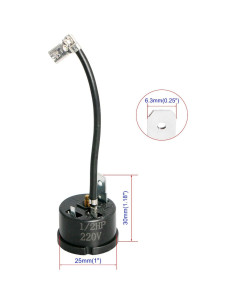 Protector Térmico Aopin 1/2 HP para Refrigerador y Congelador 2