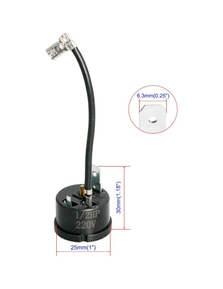 Protector Térmico Aopin 1/2 HP para Refrigerador y Congelador