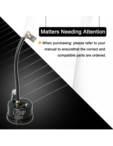 Protector Térmico Aopin 1/2 HP para Refrigerador y Congelador