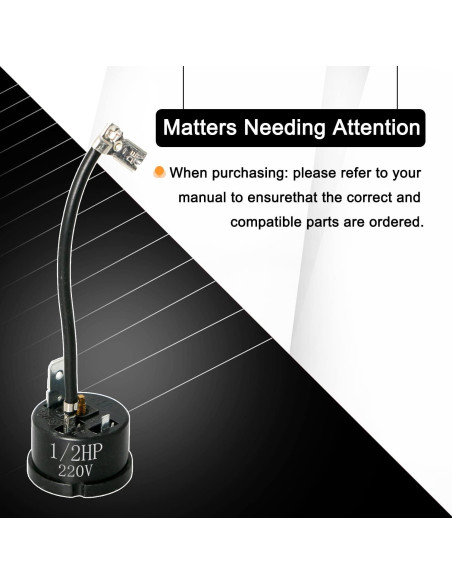 Protector Térmico Aopin 1/2 HP para Refrigerador y Congelador