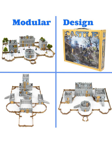 Conjunto de Castillo DCD - 168 Piezas para DND y RPGs