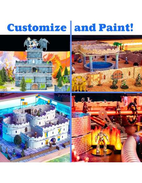 Conjunto de Castillo DCD - 168 Piezas para DND y RPGs