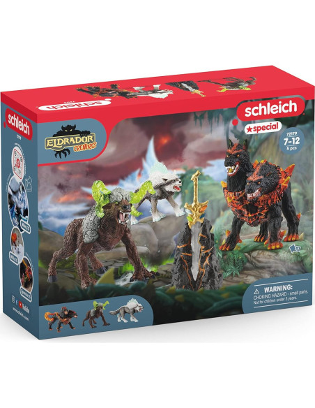 Set de 5 Figuras Fantásticas Schleich Eldrador - Lobo, Perro, Bestia