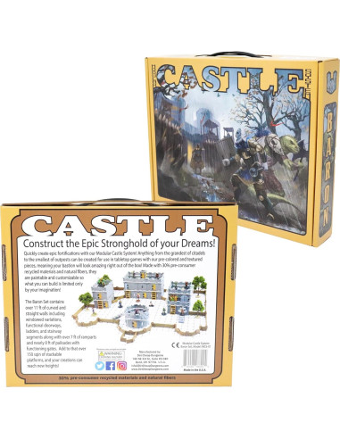 Conjunto de Castillo DCD - 168 Piezas para DND y RPGs