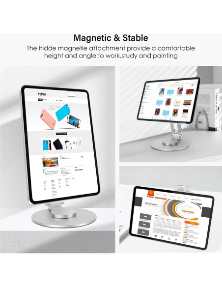 Soporte Magnético Ajustable 360 POQCCT para iPad Pro 12.9"