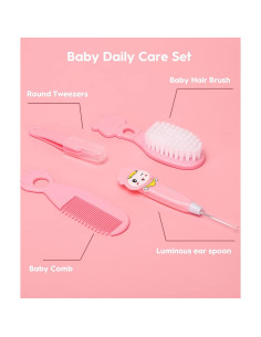 Kit de Cuidado y Aseo para Bebés Yasew Rosa - Completo y Seguro 2
