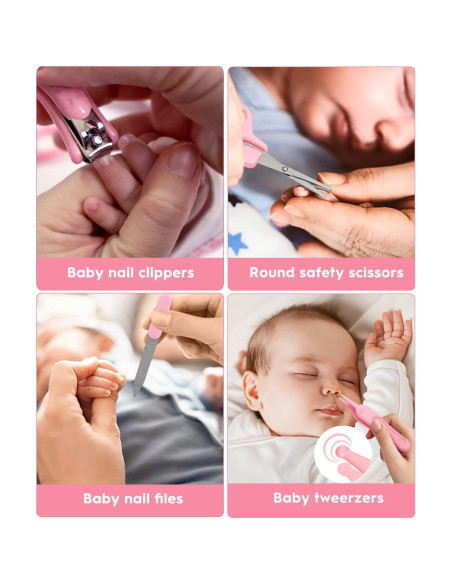 Kit de Cuidado y Aseo para Bebés Yasew Rosa - Completo y Seguro Kit de Cuidado y Aseo para Bebés Yasew Rosa - Completo y Seguro