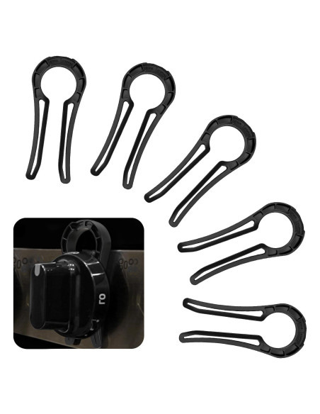 Bloqueo de Perilla de Estufa Anysun Negro - Seguridad Infantil