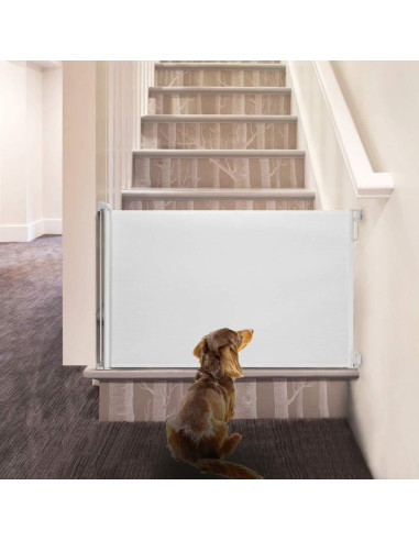 EasyBaby Puerta Retráctil Extra Ancha 83.82 cm Blanco