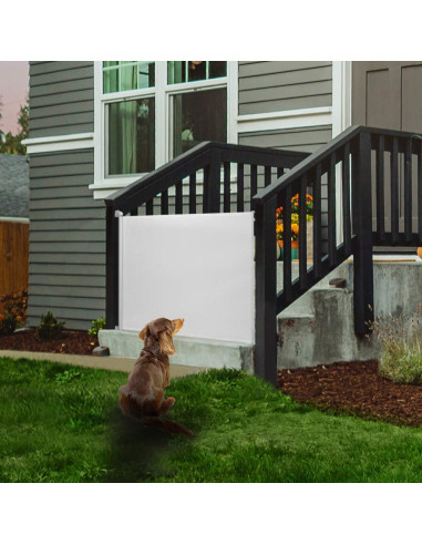 EasyBaby Puerta Retráctil Extra Ancha 83.82 cm Blanco