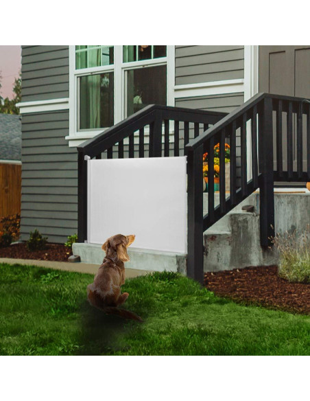 EasyBaby Puerta Retráctil Extra Ancha 83.82 cm Blanco