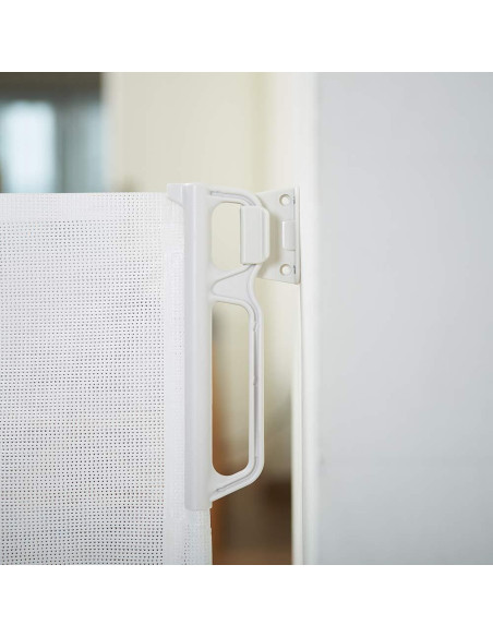 EasyBaby Puerta Retráctil Extra Ancha 83.82 cm Blanco