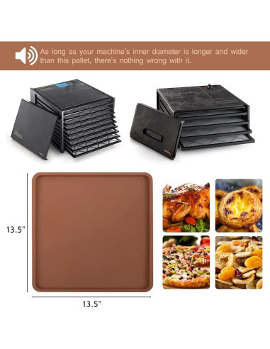 Bandejas de Silicona 6PCS para Deshidratador Excalibur 34cm