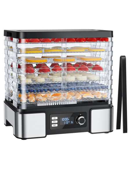 Deshidratador de Alimentos TINANA 7 Estantes 400W Acero Inoxidable