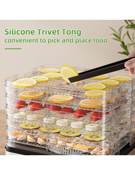 Deshidratador de Alimentos TINANA 7 Estantes 400W Acero Inoxidable