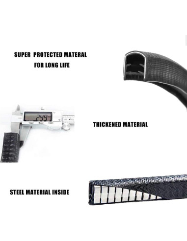 IWONDER Protector de Tabla de Skate 30cm Caucho Negro