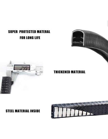 IWONDER Protector de Tabla de Skate 30cm Caucho Negro