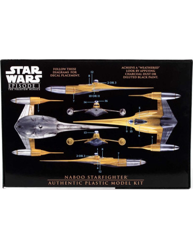 Modelo N-1 Caza Estelar Naboo AMT 1:48 Kit a Escala