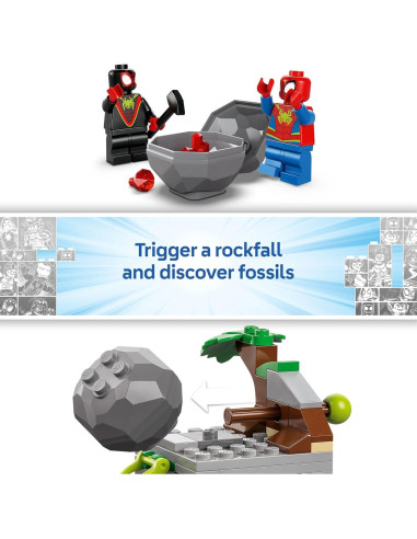 LEGO Marvel Spidey Rescate Crawler Dino 11199 - Juguete 136 Piezas