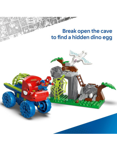 LEGO Marvel Spidey Rescate Crawler Dino 11199 - Juguete 136 Piezas