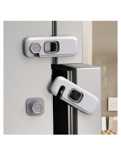 Cerraduras de Refrigerador QYESWHSR para Niños - 5 Piezas Gris