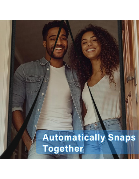 Malla Pantalla Magnética CANLENE 80x203 cm Resistente Insectos