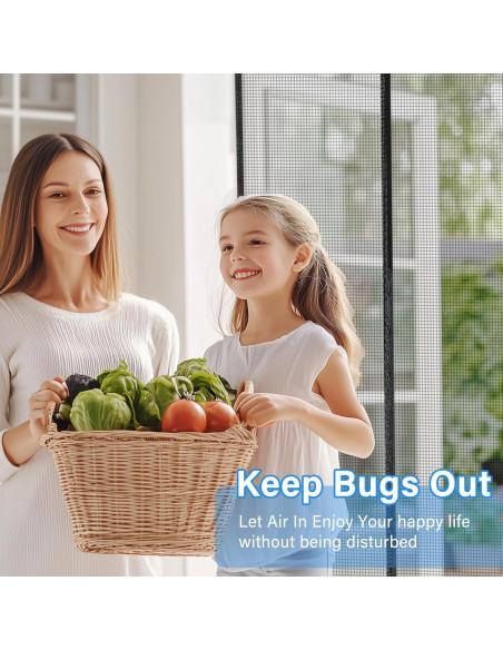 Malla Pantalla Magnética CANLENE 80x203 cm Resistente Insectos