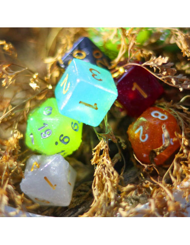 Conjunto de Dados CiaraQ DND 70 pcs Poliedricos para RPG