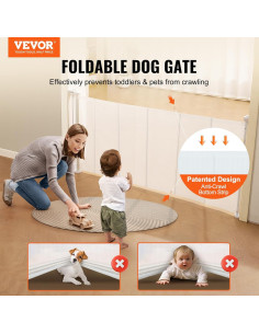 Puerta Retráctil VEVOR para Bebés y Mascotas 194 cm Ancho 2
