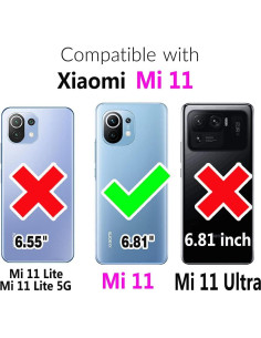 Funda Billetera Xiaomi Mi 11 FDCWTSH Negro con Soporte 2