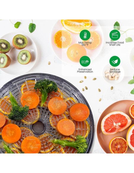 Deshidratador de Alimentos NutriChef PKFD12.5 5 Bandejas Blanco