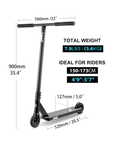 Scooter Acrobático Limit LMT01-V2 - 3.6 kg - Para 8 años+