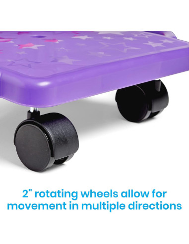 Scooter de Interior hand2mind Morado con Manijas Seguras