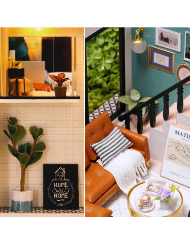 Casa de Muñecas 3D MAGQOO Miniatura con Muebles DIY