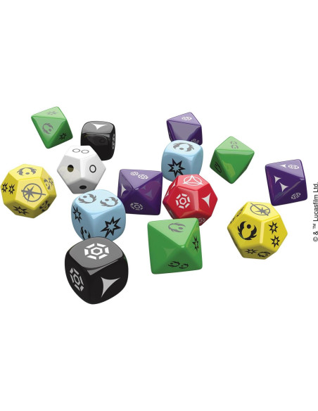 Dados de Rol Star Wars Edge 14 Piezas 12.19x9.65 cm