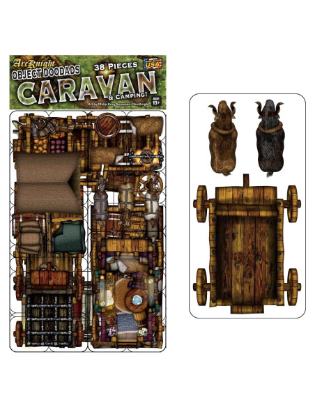 Caravana Arcknight 38 Piezas DND Terreno Doble Cara Caravana Arcknight 38 Piezas DND Terreno Doble Cara