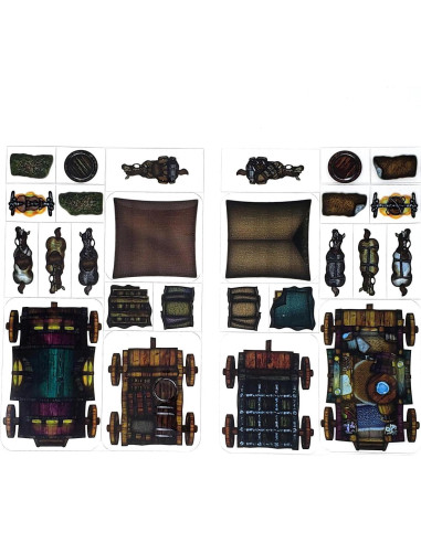 Caravana Arcknight 38 Piezas DND Terreno Doble Cara