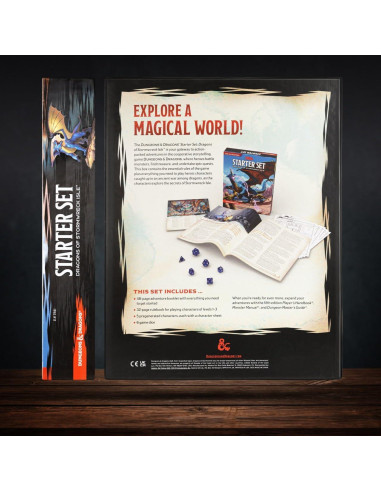 Dungeons and Dragons Kit de Inicio D&D 6 Dados y Miniaturas