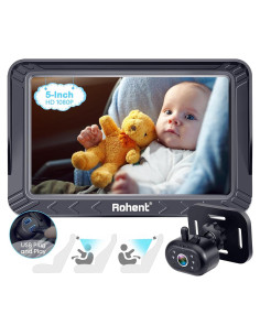 Cámara para Auto Rohent Ro-N08 - Pantalla HD 5" 1080P, Visión Nocturna