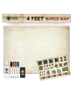 Melee Mats Kit de Inicio DND 88,9x121,9 cm con Accesorios