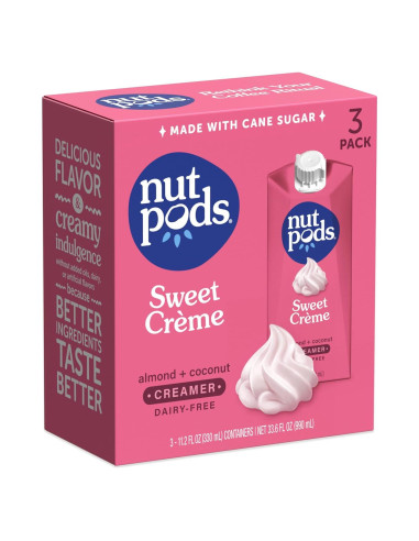 Crema Dulce No Láctea Nutpods - 3 Paquetes de 317.5g
