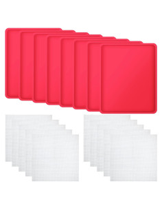 8 Tapetes Deshidratadores de Silicona Mimorou 31x26cm Antiadherentes