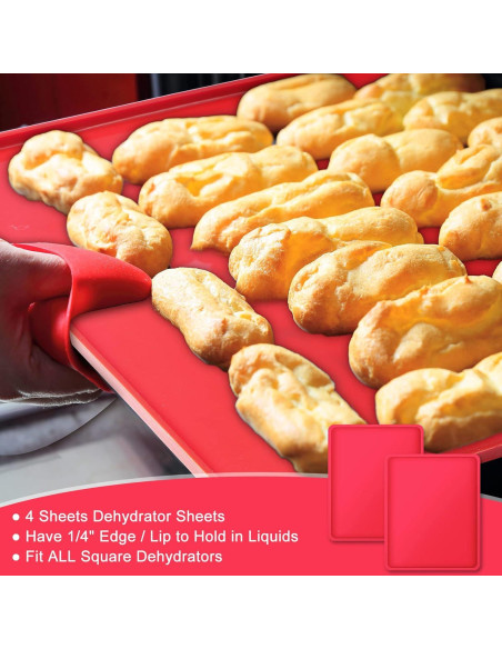 8 Tapetes Deshidratadores de Silicona Mimorou 31x26cm Antiadherentes