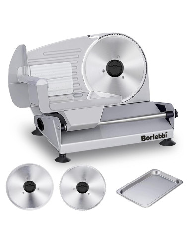 Cortadora de Carne Borlebbi SL-518M 200W Acero Inoxidable
