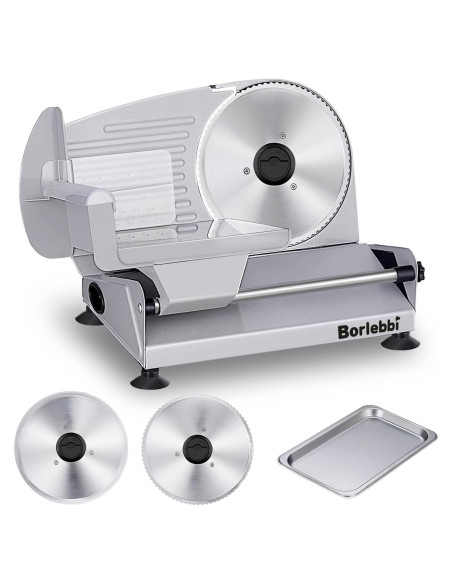 Cortadora de Carne Borlebbi SL-518M 200W Acero Inoxidable