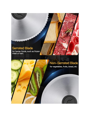 Cortadora de Carne Borlebbi SL-518M 200W Acero Inoxidable