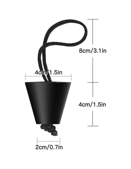 Axlksia Kit de 8 Tapones de Escotilla para Kayak Silicona
