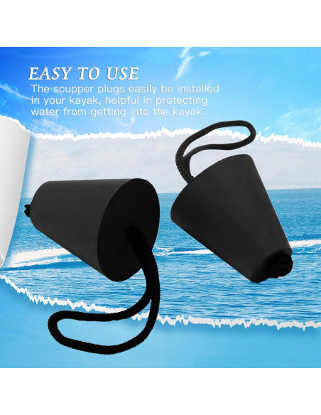 Axlksia Kit de 8 Tapones de Escotilla para Kayak Silicona