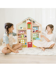 Casa de Muñecas de Madera Melissa & Doug 1:12 con Muebles 2